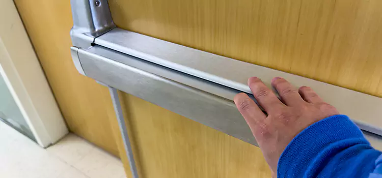 Installing a Push Bar on a Door Avenel